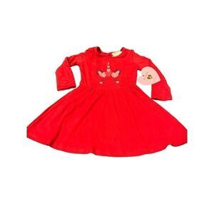 Btween Girls unicorn red dress size 18M